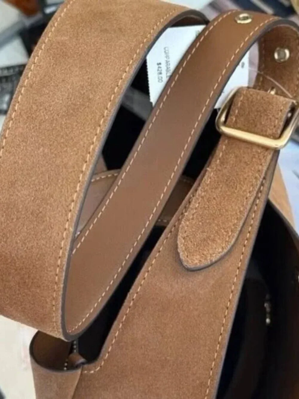 Coach Tan Suede Shoulder Bag - Picture 8 of 8